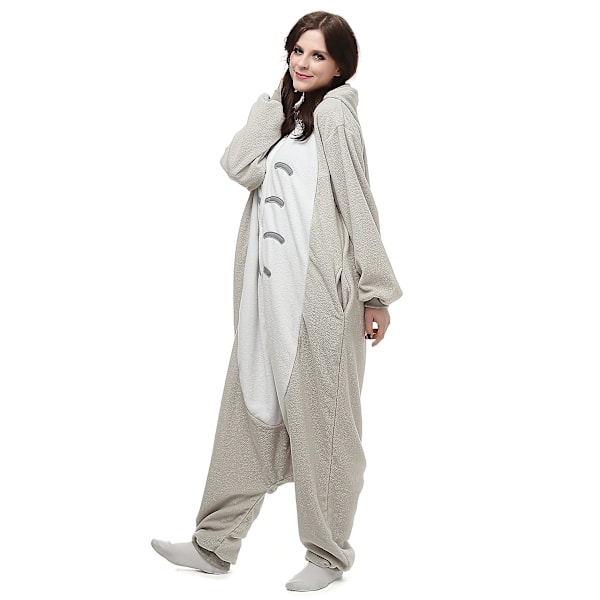 Reedca Totoro Aikuisten Onesie Halloween Cosplay Asut Anime Pyjamat Yhteensopiva Naisten Ja Tyttöjen Kanssa, napitus Totoro M