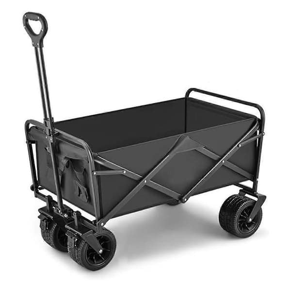 8 tums foder för vagn/campingvagn, strandvagn med stor kapacitet tygficka, ersättningstyg Black