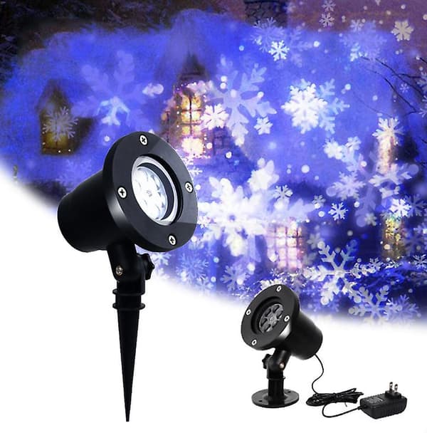 [LCS] Juleprojektorlys, Xmas LED-projeksjonslampe white American standard plug