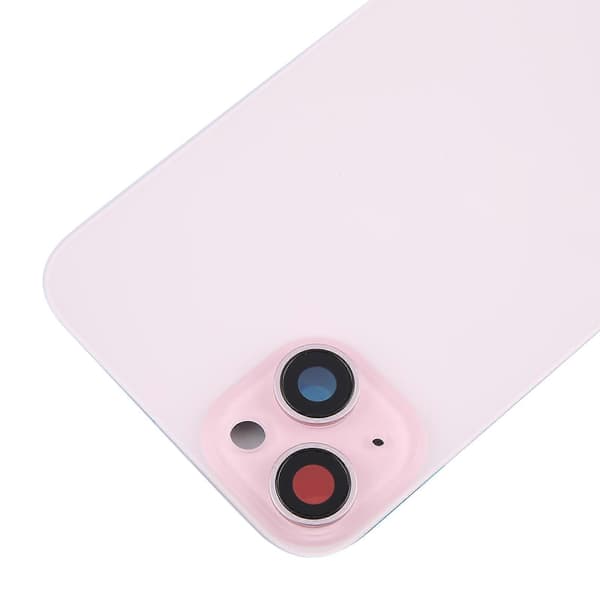 [LCS] För iPhone 15 Plus batteribakstycke med kameralinsskydd + MagSafe-magnet Pink