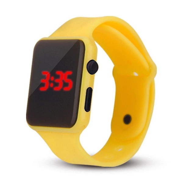 Herr Sport LED Digital Klocka, Elektroniska Armbandsur i Silikon (L)