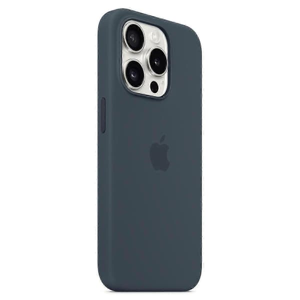[LCS] Silikondeksel til iPhone 15 Pro-deksel kompatibel med MagSafe Dark blue iPhone 15 Pro
