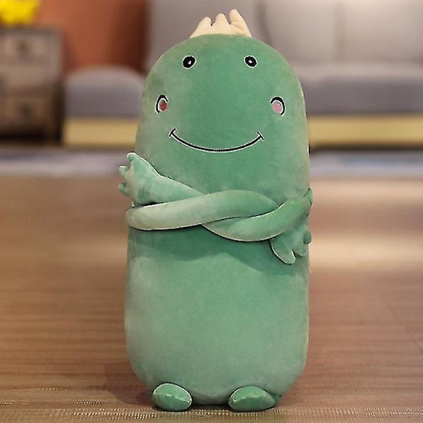 Kreativ Tecknad Dinosaurie Kudde Gosedjur green 75cm