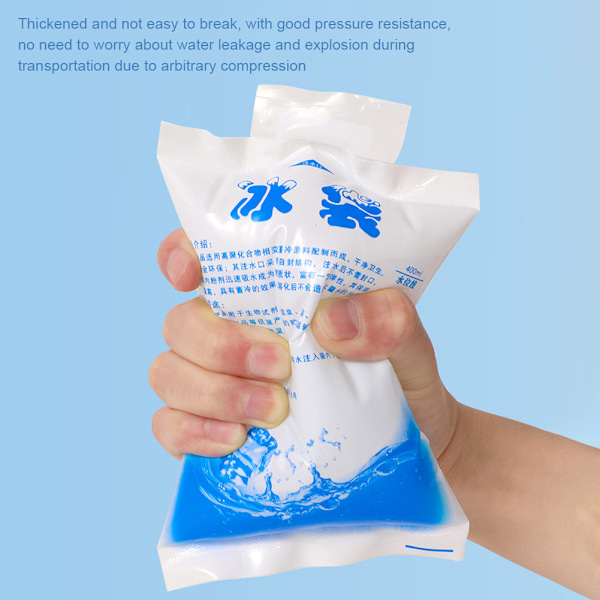 Paksuuntunut ympäristöystävällinen vedellä täytettävä jääpussi, merenelävien kylmävarastointi, äidinmaidon jäähdytys 10 kpl Myy 600ML 10 a Sell
