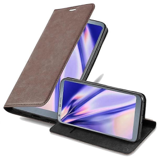 [LCS]LG G6 Hlle Cover Case - med stativfunktion och kortfack APPLE RED G6