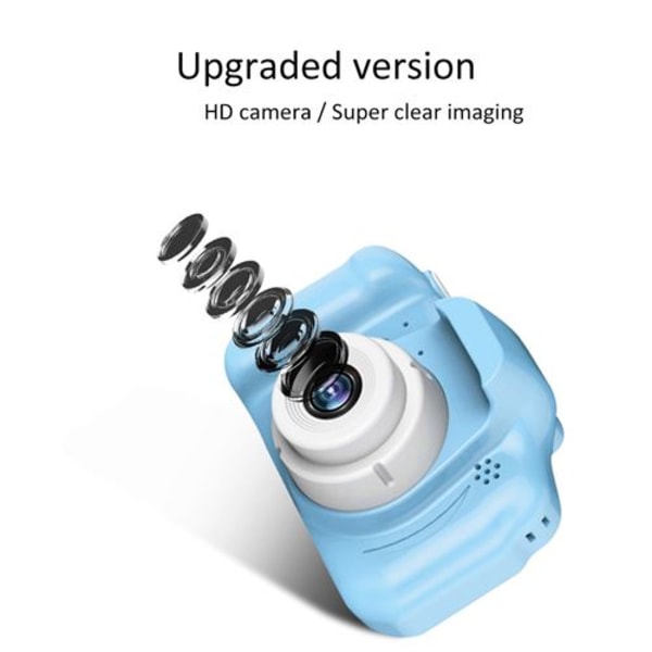 Digitalkamera för barn med USB uppladdningsbar blå