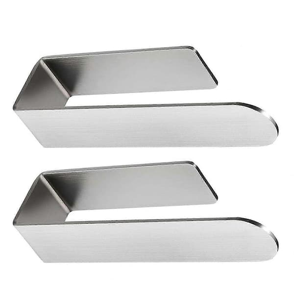 Selvklebende 304 rustfritt stål badehåndkleholder - 6-pakning Silver