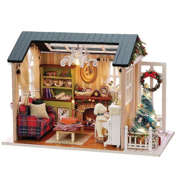 Jul Mini dockhus i trä