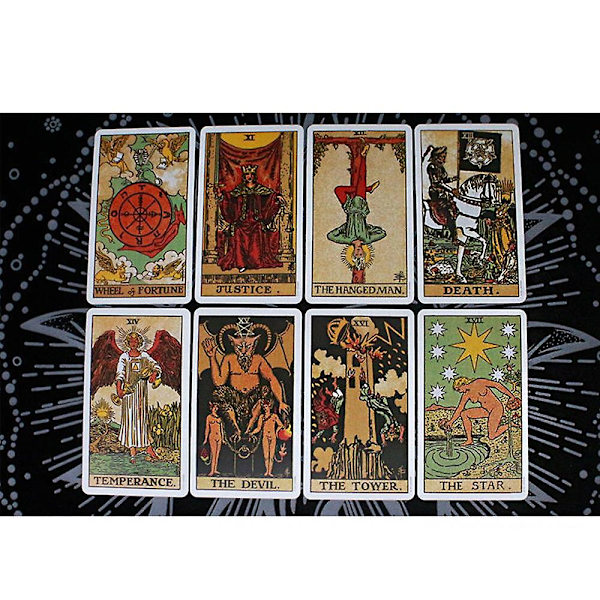 Tarotkortspel Kortlek Oracle Leksak Spådom Mysterium Ridande Sällskap Elektronisk Guide Förutsägande Hjärna