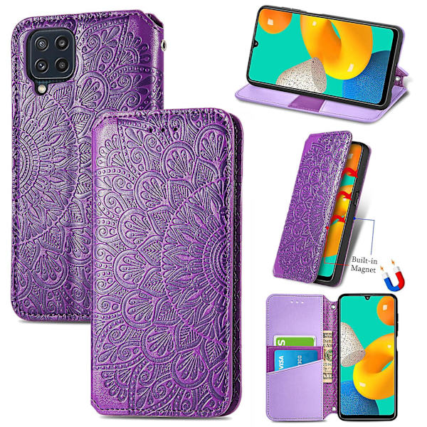 Etui til Samsung Galaxy M32 Wallet Mønster Handytasche Coq
