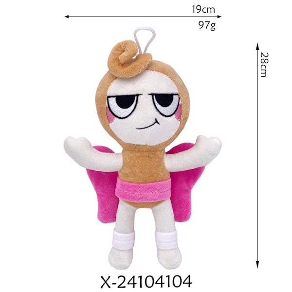 Jud- Dandy's World Plyslegetøjsdukke Rosa vingar