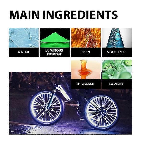 [LCS] Klar selvlysende spraymaling, selvlysende spraymaling utendørs 100 ML Fluorescent white