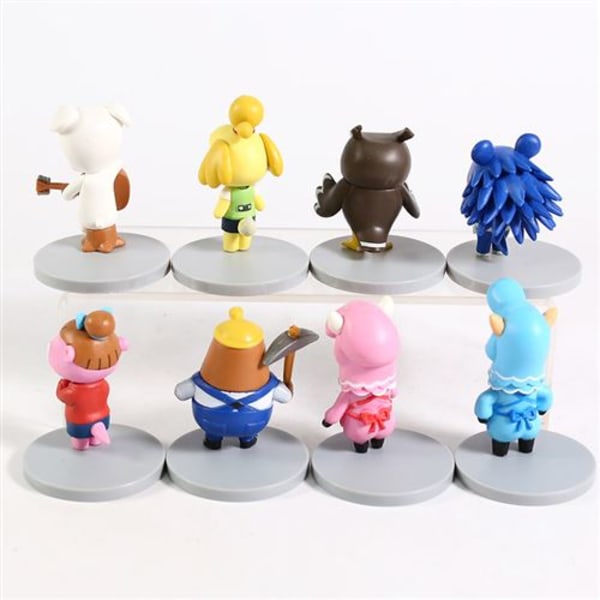 Set med 8 delar Animal Crossing-figurer 6 cm