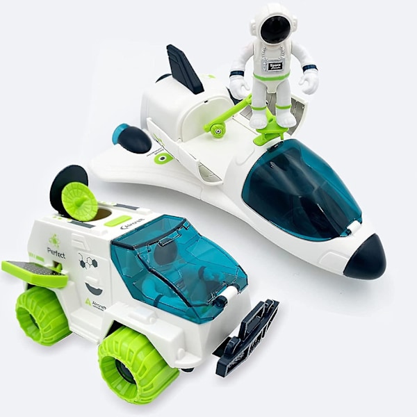 Rymdleksaker för barn 3 4 5 6 7 8 år gamla pojkar Rymdfärje Äventyr Astronaut Leksaker Rymdskepp Raket Rover STEM Leksak med