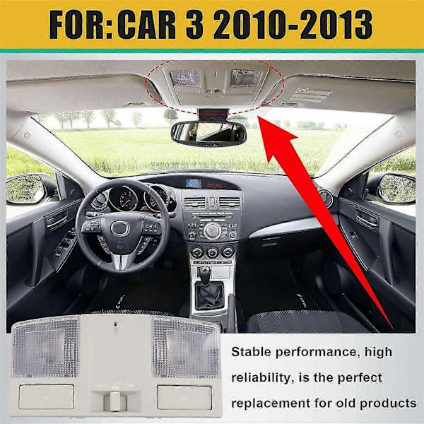 [LCS] Bilens loftkonsolmontering Taglæselamper BBM4-69-970B-75 til Mazda 3 2010-2013