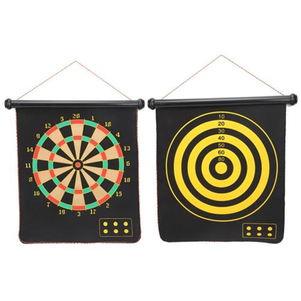 Magnetisk 17 &#39;&#39; Flanell Dartboard - Svart