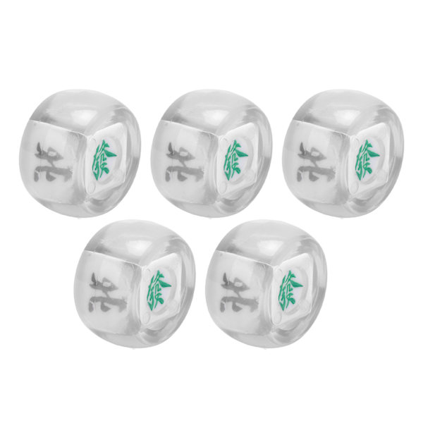 5kpl Mahjong Tuulen Suunta Nopat Itä Lounas Pohjoinen Pallo Viihdepeli Nopat Läpinäkyvä