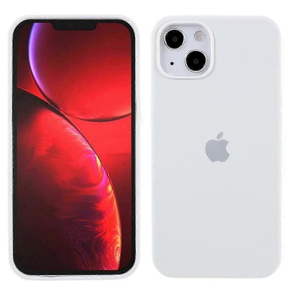 [LCS] Silikonfodral för iPhone 14 Silkeslen känsla Solid fiberfoder Anti-fingeravtryck Stötsäkert skal -zy_gift Style D