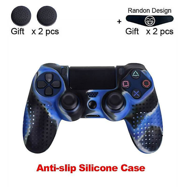 Beskyttelsesetui for kontroller, mykt silikongel-gummideksel for PS4 Pro Slim gamepad Non-slip-6