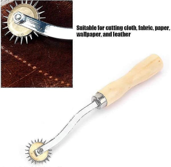 [LCS] Tracing Wheel with Toothed Pattern, Tracing Wheel, Perforator, Dotting Wheel, Leather Perforating Tool for Sewing, 1 pc