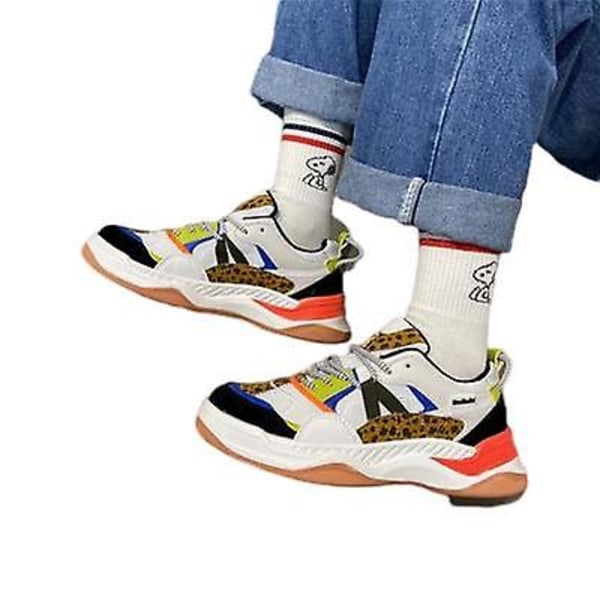 Uudet hedelmäväriset retro-urheilukengät Retro Leopard 36