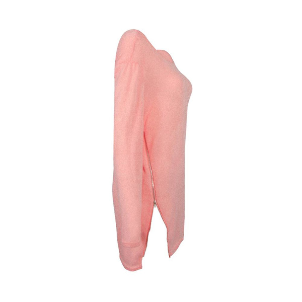 Plus-kokoinen naisten oversized löysä neulemekko naisille vetoketjullinen pitkä neulepusero 4XL