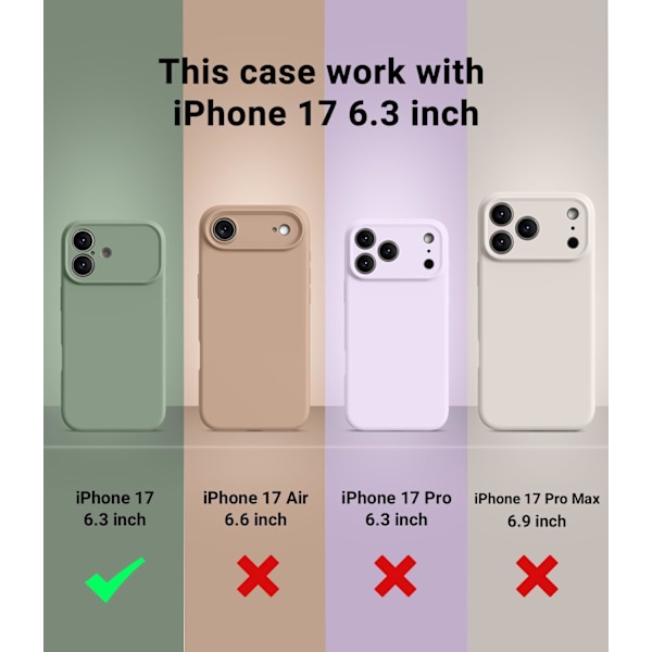 [LCS] Shockproof MagSafe Compatible Case for iPhone 17 Pro - Soft Silicone iPhone 17 Pro iPhone 17 Pro Orange
