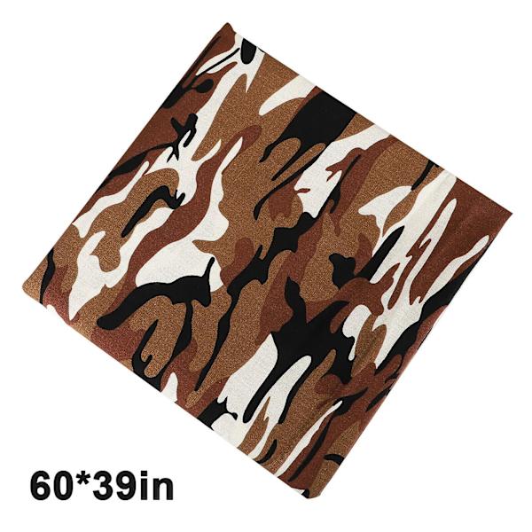 Polycotton Tyg Lapptäcke Sömnad Quilttyger Army Brown