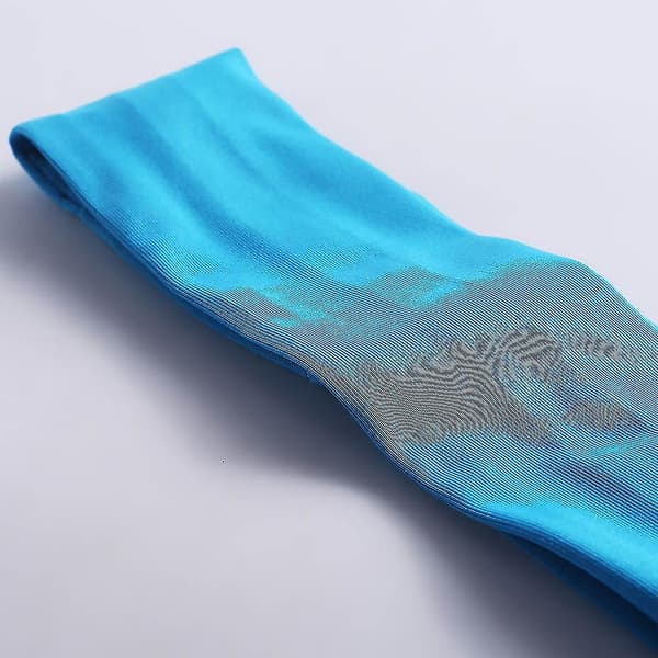 [LCS]Mote Dame Pannebånd Ensfarget Elastisitet Absorberer Svette Pustende Strekk Hodeplagg Utendørs Blue