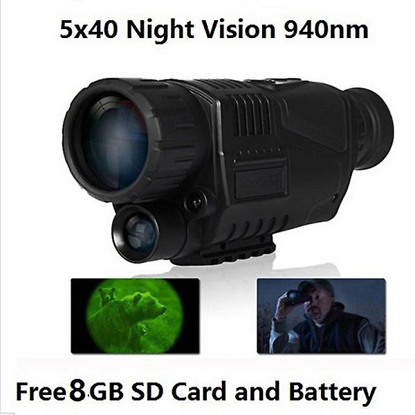 5x40 Zoom 850nm Hd Digital Night Vision Hunting Monocular Camera