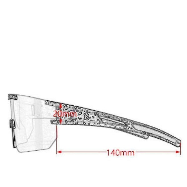 Glasögon för män och kvinnor för cykelsport polariserade solglasögon（r