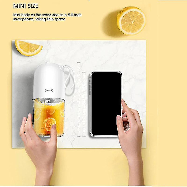 Mini Juicer Bærbar Blender 300ml Flerbruks Trådløs USB Oppladbar