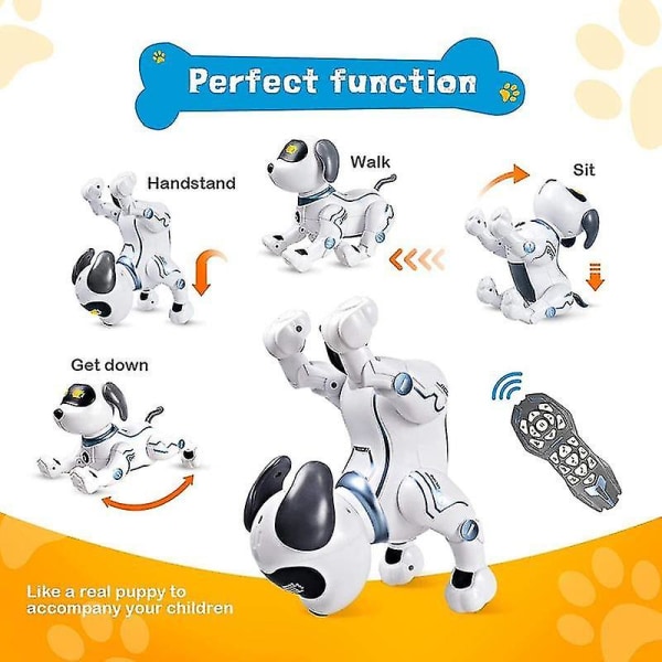 Elektronisk husdjur Rc Djur Programmerbar Robot Hund Röst Fjärrkontroll Leksak Valp Musik Sång för barn Födelsedagspresent
