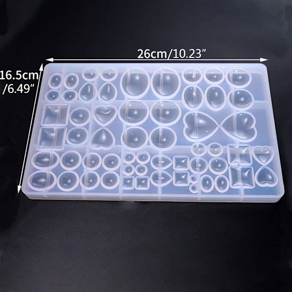 Silikone Resin Støbeforme Sæt Krystal Epoxy Støbeform DIY Håndlavede Smykker Krystal Patch Støbeform Tids Gem Patch Vedhæng Silikone Støbeform