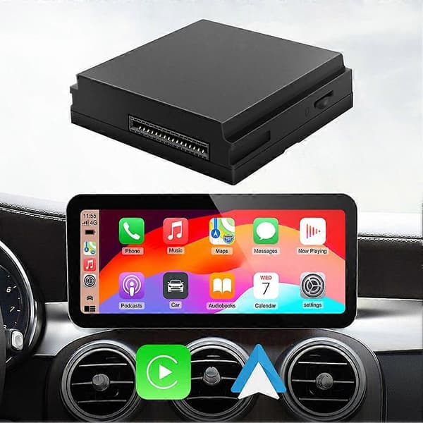 Trådløs Carplay Android Auto-dekoder til Mercedes Benz NTG4.5 2012-2015 Plug and Play AI-dekoderboks Black