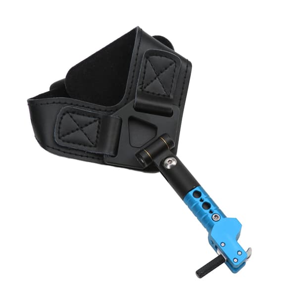 [LCS] Compound Bow Release Aid, Adjustable Release, Wrist Strap, Shooting Bracelet, Spreader, Blue