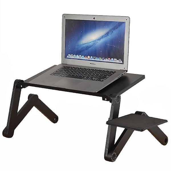 Laptopbord Portabelt Vikbart Dator- och Tabletstativ Med Kylfläkt Black