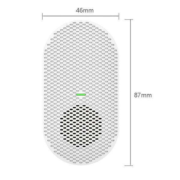 Trådlös dörrklocka ringsignal hemsäkerhet intercom dörrklocka sändare (vit)