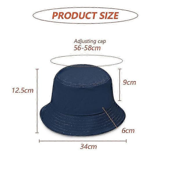 Neutral bomuldsfiskerhat foldbar solhat til mænd kvinder sort hvid khaki marineblå navy blue