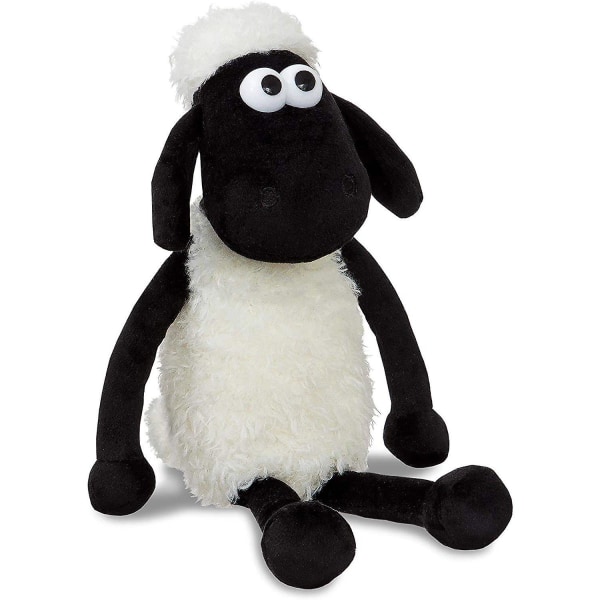 Shaun the Sheep 61173 8-tums plyschgos, svart och vit,