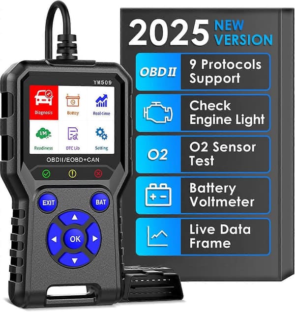 Feilkodefjerner Motorfeilkodeleser EVAP- og O2-sensortester OBD2 Bildiagnoseverktøy 13 språk