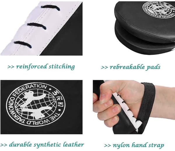 Par Slitstarka Taekwondo Sparkskydd black