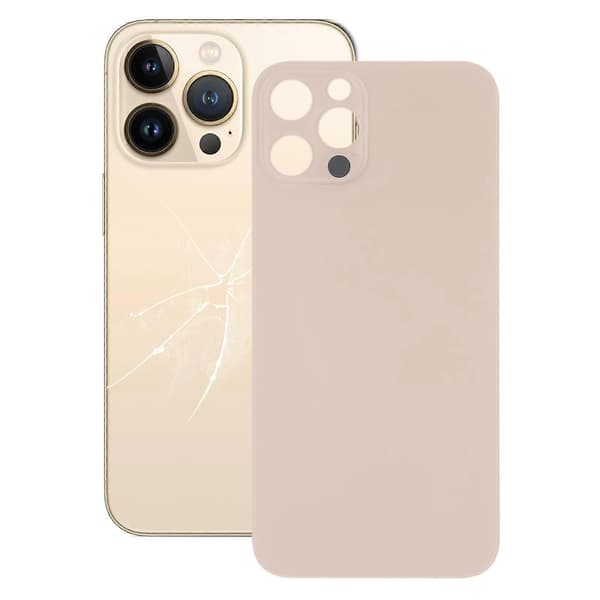 Helppo vaihtolasinen takakuori iPhone 13 Pro Maxille Gold