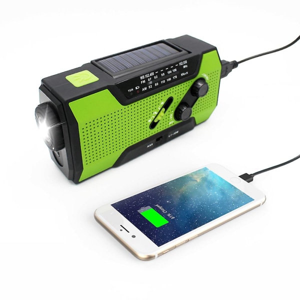 Bärbar Bluetooth-radio för utomhusbruk med ficklampa