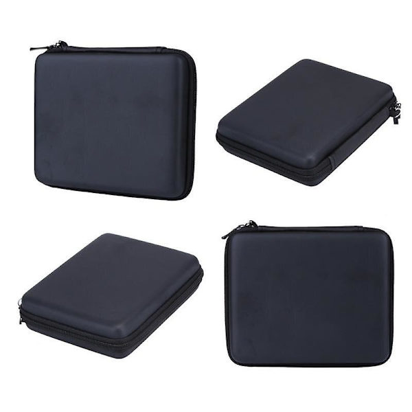 Kannettava kantolaukku kova eva säilytys vetoketjullinen suojakotelo pelikorteille kuulokekaapeleille suojapidike Nintendo 2DS:lle Black
