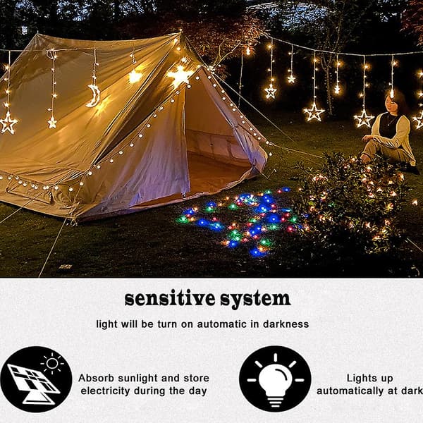 [LCS] Varmhvit Solar Led Fairy Light, Julehagedekorasjon, M