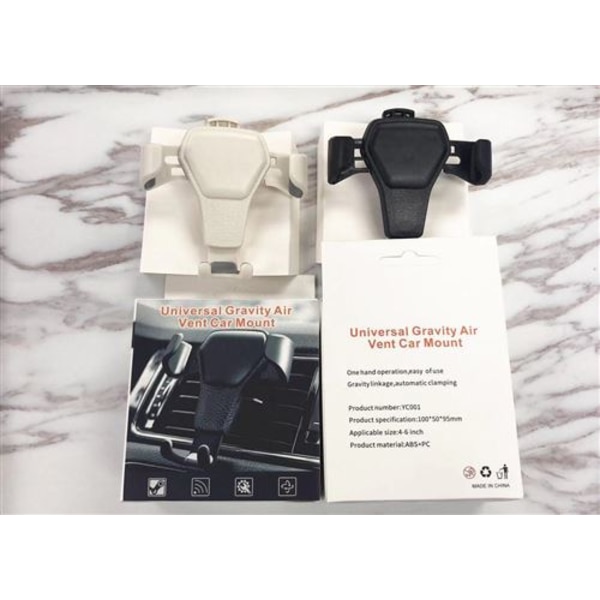 Gravity Bilholder til Smartphone Universal Adaptiv Ventilator (SORT