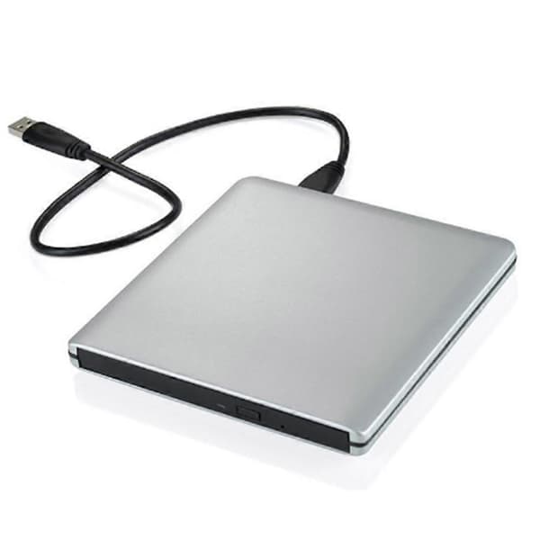 Extern USB3.0 Blu-Ray-brännare BD-ROM Optisk DVD-enhet BD-RE-skrivare 3D Blu-Ray-läsare för bärbar dator/stationär dator Silver