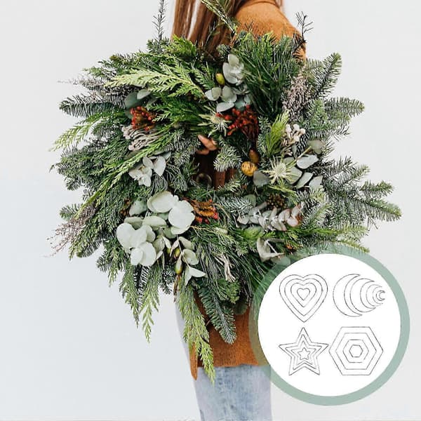 DIY Drømmefangerringer for dekorasjon 16 stk sølvmetalljernringer