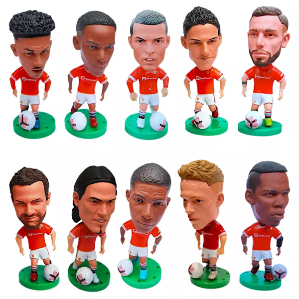 Fodboldspiller minifigurer Realistiske spark og præcise detaljer Luke Shaw